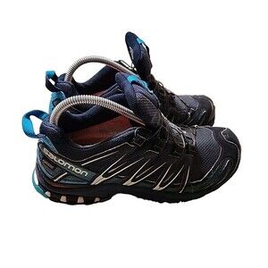 Salomon XA Pro 3D GTX Trail Running Shoes Navy Blue Teal GORE TEX Men's